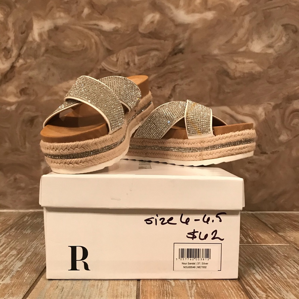 NWT Bling Espadrille Sandals